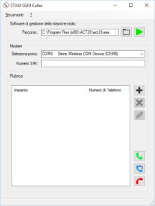 Screenshot STXM GSM Caller